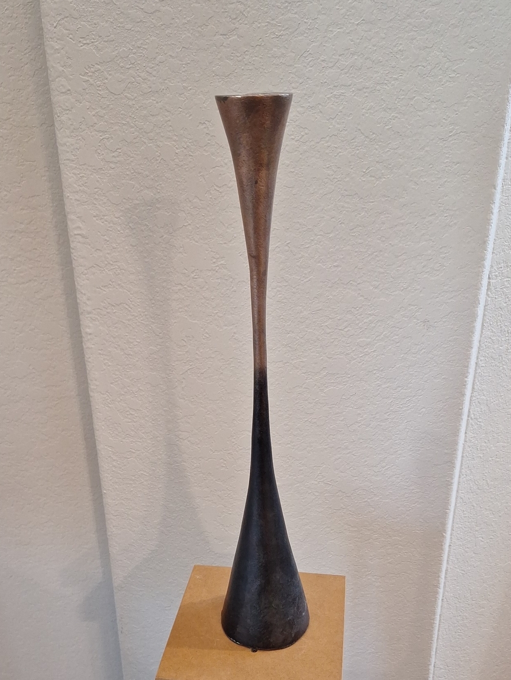 Vintage Michael Aram Contemporary Tapered Metal Candle Holder